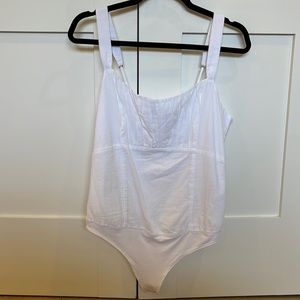 White Abercrombie bodysuit